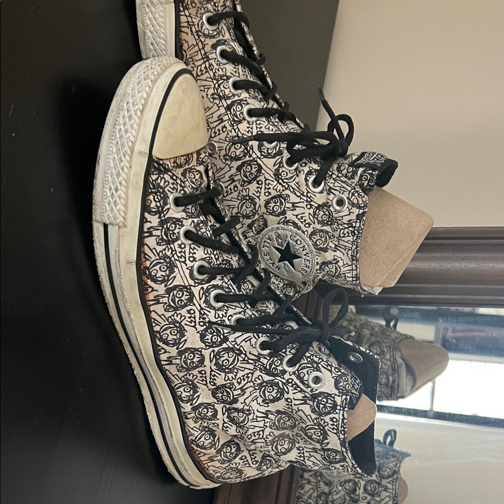 Converse Black and White High-Top Sneakers